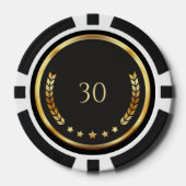 Personalized 30th Birthday Poker Chips (Voorkant)