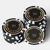 Personalized 30th Birthday Poker Chips (Opstapeling)