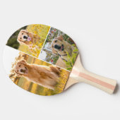 Personalized 3 Photo Collage Ping Pong Paddle Tafeltennisbatje (Zijkant)