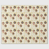 Personalized 3 Photo - Custom Family Holiday Cadeaupapier (Vlak)