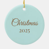 Personalized 3D Gingerbread Man Keramisch Ornament (Achterkant)