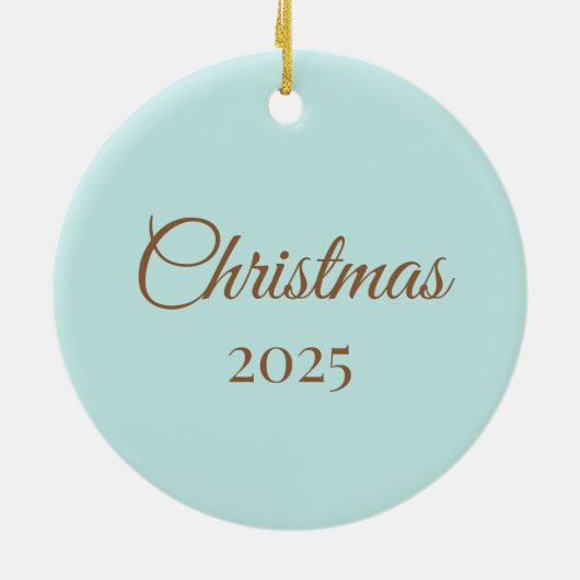 Personalized 3D Gingerbread Man Keramisch Ornament (Achterkant)