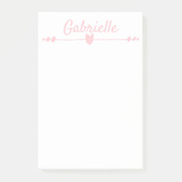PERSONALIZED 4 x 6" naam Post-it notes