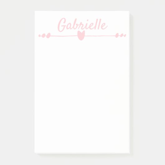 PERSONALIZED 4 x 6" naam Post-it notes (Voorkant)