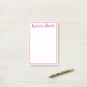 PERSONALIZED 4 x 6" naam Post-it notes (Op bureau)