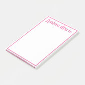 PERSONALIZED 4 x 6" naam Post-it notes (Schuin)