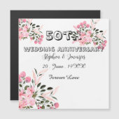 Personalized 50th Anniversary golden Wedding card (Voorkant / Achterkant)