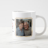 Personalized 50th Anniversary Photo Mug Grote Koffiekop (Rechts)