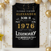 Personalized 50th Birthday Born 1976 Retro Party Spandoek