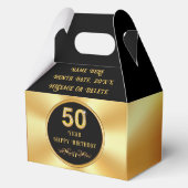 Personalized 50th Birthday Party Favors, Birthday Bedankdoosjes (Voorkant)