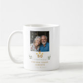 Personalized 50th Wedding Anniversary Mug Koffiemok (Links)