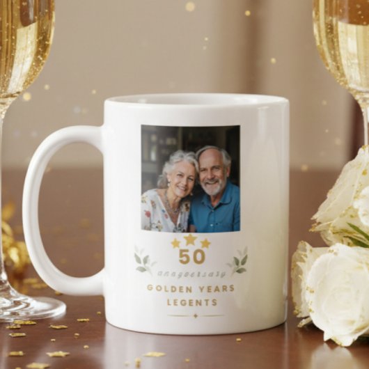Personalized 50th Wedding Anniversary Mug Koffiemok