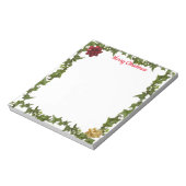 Personalized 5.5 x 6" Christmas Note Pad Notitieblok (Linkerzijde)