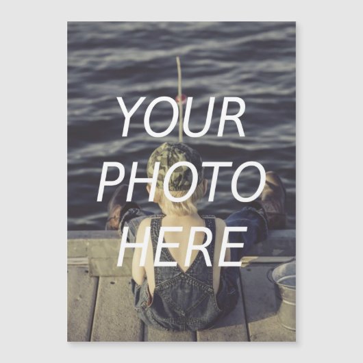 Personalized 5x7 Custom Photo Magnet Refrigerator  (Voorkant)