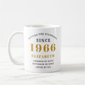 Personalized 60th Birthday 1966 Add Name Elegant Koffiemok (Links)