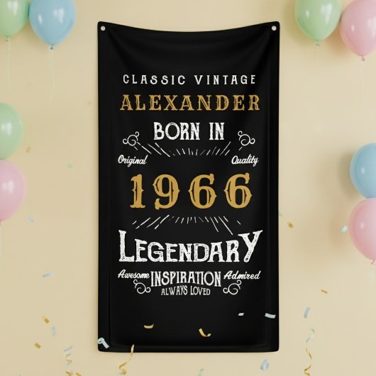 Personalized 60th Birthday 1966 Vintage Legend Spandoek