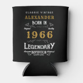 Personalized 60th Birthday 1966 Vintage Legendary Blikjeskoeler (Voorkant)