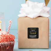 Personalized 60th Birthday Add Name 1966 Legend Vierkante Sticker