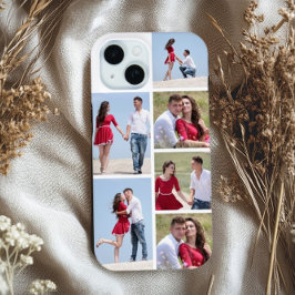 Personalized 6 Photo Collage iPhone 15 Case