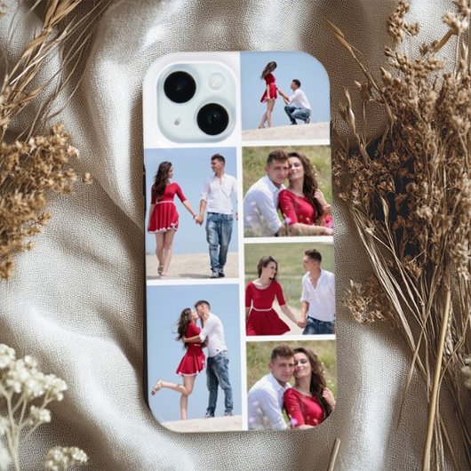 Personalized 6 Photo Collage Case-Mate iPhone Case