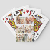 Personalized 6 Photo Collage Vertical Poker Pokerkaarten (Achterkant)
