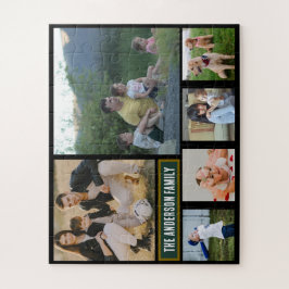Personalized 6‑Photo Family Name - Gift  Legpuzzel