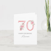 Personalized 70 years old card kaart (Voorkant)