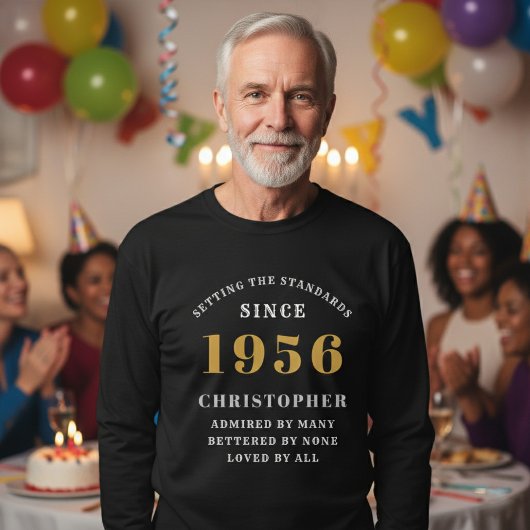 Personalized 70th Birthday 1956 Add Name T-shirt