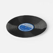 Personalized 78 Vinyl Record Design Paper Plates Papieren Bordje (Gekanteld)
