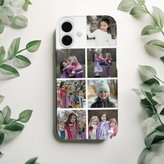 Personalized 7 Photo Collage iPhone 16 Plus Hoesje