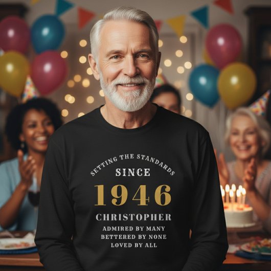 Personalized 80th Birthday 1946 Add Name T-shirt