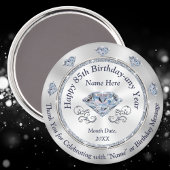 Personalized, 85th Birthday Party Favor Ideas, Magneet