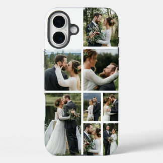 Personalized 8 Photo Collage iPhone 16 Plus Hoesje