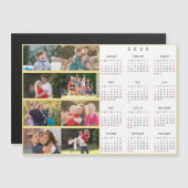 Personalized 8 Photo Collage Family 2026 Calendar (Voorkant / Achterkant)