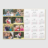 Personalized 8 Photo Collage Family 2026 Calendar (Voorkant)