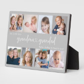 Personalized 8 Photo Grandparents We Love you Fotoplaat (Zijkant)