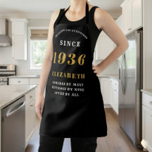 Personalized 90th Birthday 1936 Black & Gold