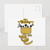  Personalized 9th Birthday King Crown Design Briefkaart (Voorkant / Achterkant)