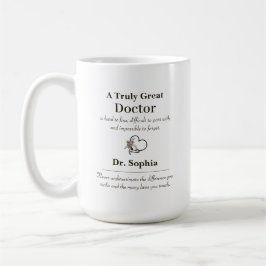 Personalized A Truly Great Doctor Appreciation Koffiemok