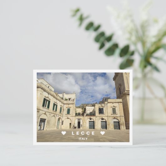 Personalized, a uitzicht Lecce, Puglia, Italy Post Briefkaart (Staand voorkant)
