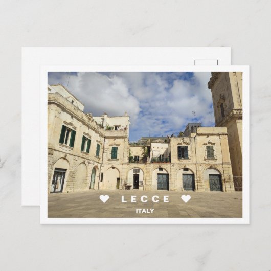 Personalized, a uitzicht Lecce, Puglia, Italy Post Briefkaart (Voorkant / Achterkant)