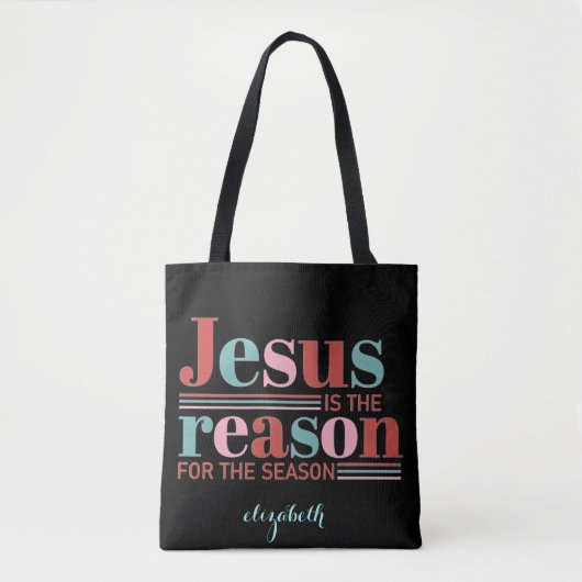 Personalized Abstract Blue & Teal Lines White Dots Tote Bag (Voorkant)
