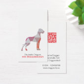 Personalized Abstract Great Dane Visitekaartje (Bureau)