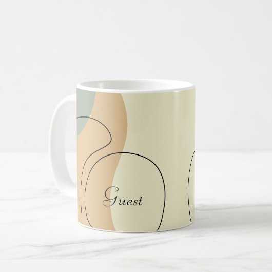 Personalized Abstract Mug Koffiemok (Voorkant links)