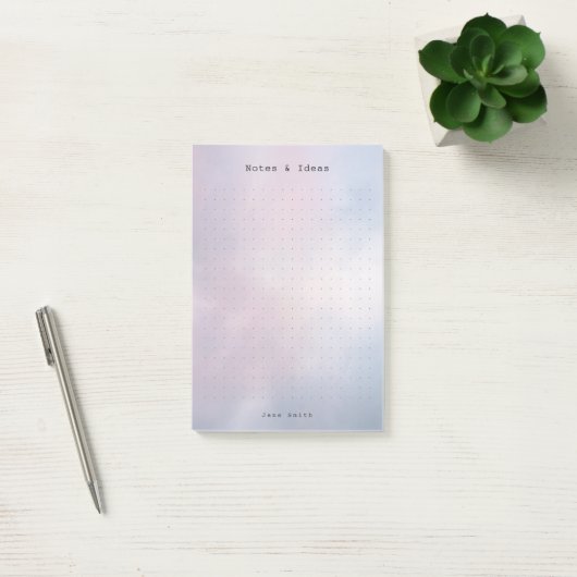 Personalized abstract pastel aesthetic dot Grid  Post-it® Notes (Kantoor)