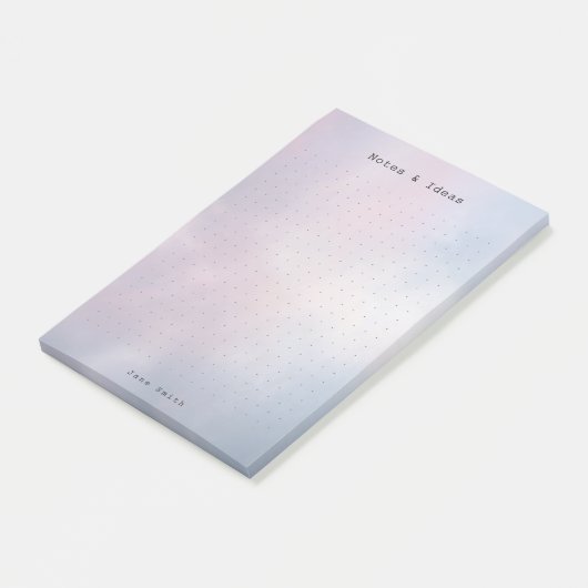 Personalized abstract pastel aesthetic dot Grid  Post-it® Notes (Schuin)