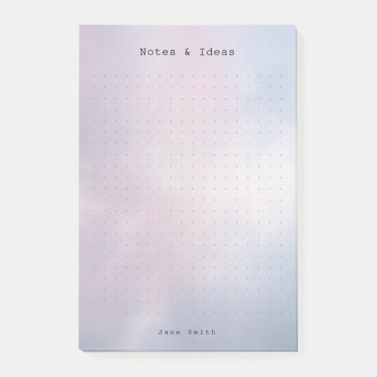 Personalized abstract pastel aesthetic dot Grid  Post-it® Notes (Voorkant)