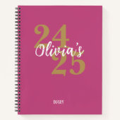 Personalized Academic Diary 2024-2025 Notitieboek (Voorkant)