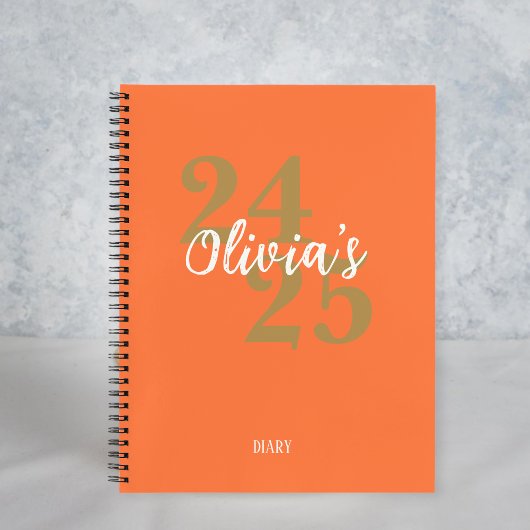Personalized Academic Diary 2024-2025 Notitieboek