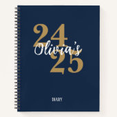 Personalized Academic Diary 2024-2025  Notitieboek (Voorkant)